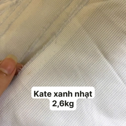 Vải xuất dư kate màu xanh nhạt vải may sơ mi,... 2,6kg