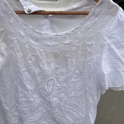 Áo len nữ cổ V bo hàng hiệu màu đỏ size M 707558