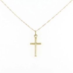 K18YG Dây chuyền hình chữ thập - Hàng hiệu Chính hãng