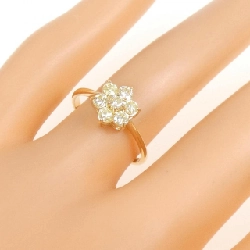 Nhẫn kim cương hoa K18YG 0.50CT - Hàng hiệu Authentic 853953