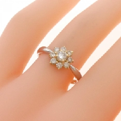 Nhẫn kim cương hoa K18YG/PT900 0.50CT - Hàng hiệu Authentic 852691