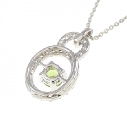 K18WG Đá Garnet Demantoid Dây Chuyền 0.30CT - Hàng hiệu Chính hãng 860163