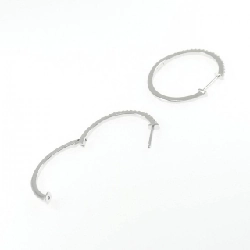 Bông tai hoop kim cương 750WG 0.30CT - Hàng hiệu Authentic 875386