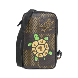 Túi đeo chéo Louis Vuitton Damier Giant (LV Squared) Double Phone Pouch N40377 - Hàng hiệu Chính hãng