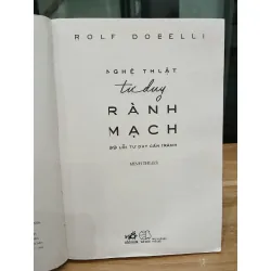 Nghệ thuật tư duy rành mạch (The Art of Thinking Clearly) – Rolf Dobelli 561574