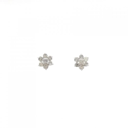 K10WG Bông tai Kim cương Hoa 0.40CT - Hàng hiệu Chính hãng