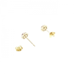 K18YG Bông tai Ruby 0.10CT - Hàng hiệu Chính hãng 873838