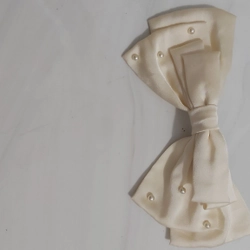Combo 3 dây buộc tóc, 1 nơ kẹp trắng 466291