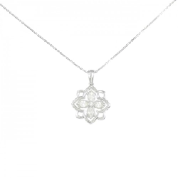 Dây chuyền kim cương hoa PT900/PT850 0.18CT - Hàng hiệu Authentic