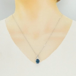 K18WG Blue Topaz Necklace - Hàng hiệu Authentic 856267