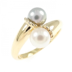 Nhẫn ngọc trai Akoya K18YG - Hàng hiệu Authentic