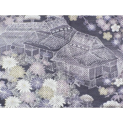 Áo kimono đơn lớp Komaro với kỹ thuật nhuộm bokeh - Hàng hiệu Authentic 883276