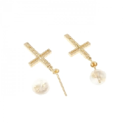 K18YG Bông tai kim cương chéo 0.32CT - Hàng hiệu chính hãng 868546