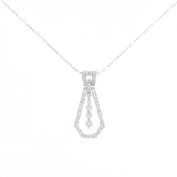 Dây chuyền kim cương K18WG 0.50CT - Hàng hiệu Chính hãng