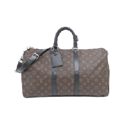 Túi xách Boston Louis Vuitton Monogram Macassar Keepall Bandoulière 45cm M56711 - Hàng hiệu Chính hãng