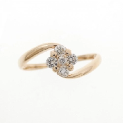 Nhẫn kim cương K18PG hoa 0.17CT 667773