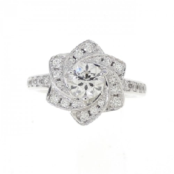 Nhẫn kim cương K18WG 0.519CT I VVS1 cắt hình fancy - Hàng hiệu Authentic 874804