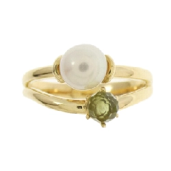 Nhẫn ngọc trai Akoya K18YG 5.2mm 669009