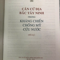 CĂN CỨ ĐỊA BẮC TÂY NINH TRONG KHÁNG CHIẾN CHỐNG MỸ CỨU NƯỚC( Hồi ký) 478759