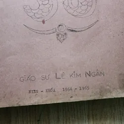Sử | trường nữ trung học Gia long 1964. 1965 | gs Lê kim ngân | in roneo 560850