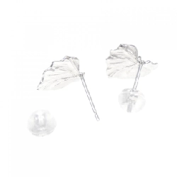 K14WG Bông tai kim cương lá 0.04CT - Hàng hiệu Chính hãng 876502