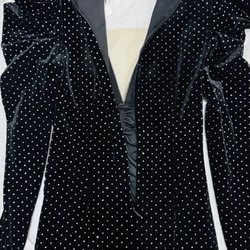 Váy dự tiệc, Sz S , thun co giãn 4 chiều, màu đen kim tuyến , mới nguyên tem mác 475748