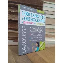 1000 exercices d'orthographe, de grammaire et de conjugaison - Larousse 779663