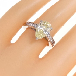 Nhẫn kim cương PT900 2.010CT LY VS1 hình giọt nước - Hàng hiệu Authentic 874968