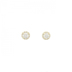 K18YG/ST Bông tai kim cương 0.247CT 0.263CT E-F SI2 3EXT-EXT - Hàng hiệu Chính hãng