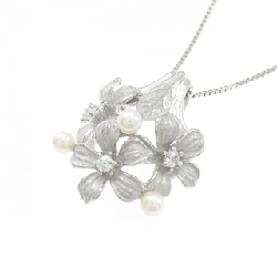 Dây chuyền ngọc trai Akoya hoa PT900/PT850 - Hàng hiệu Authentic 856471