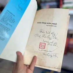 Thầm lặng màu xanh - Cao Quảng Văn - Có chữ ký tác giả⭐ 706791