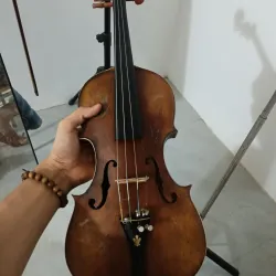 Đàn violin cổ điển gỗ nguyên khối, màu nâu sẫm, kích thước 4/4 1047155