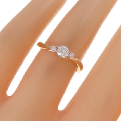 Nhẫn kim cương K18PG 0.215CT F VS1 3EXT H＆C - Hàng hiệu chính hãng 872675