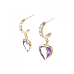 Trang sức Star Jewelry Bông tai Hình trái tim Amethyst - Hàng hiệu Chính hãng 845468