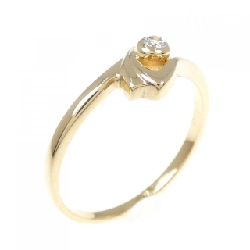 Nhẫn kim cương K18YG 0.06CT