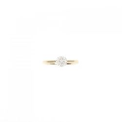 【Remake】Nhẫn kim cương K18YG hình hoa 0.15CT 673226