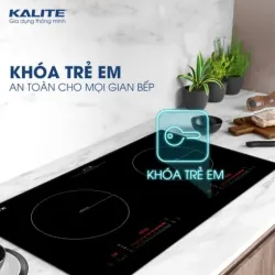 Bếp từ đôi Kalite KDI73 inverter 4400W, công nghệ Booster, mặt kính Kanger 574439