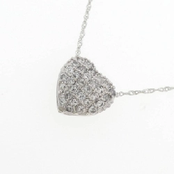 Dây chuyền kim cương pavé hình trái tim PT900/PT850 0.3CT - Hàng hiệu chính hãng 857627