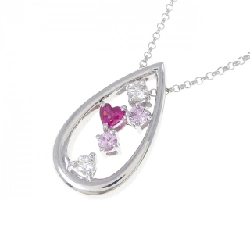 K18WG 2WAY Đá màu Dây chuyền - Hàng hiệu Chính hãng 859124