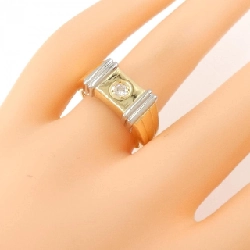 Nhẫn kim cương K18YG/PT 0.1CT 668222