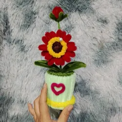 Chậu hoa kẽm nhung mini để bàn 719141