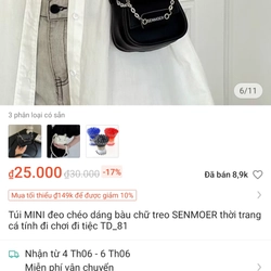 Túi đeo chéo đen 464300