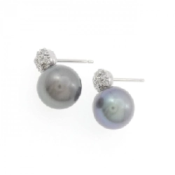 Bông tai ngọc trai đen K18WG/K14WG 9.8mm - Hàng hiệu Chính hãng 872159