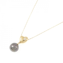 K18YG Ngọc trai đen dây chuyền 11.3mm - Hàng hiệu Chính hãng 855969