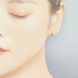 K18YG Garnet Bông tai - Hàng hiệu Chính hãng 864512