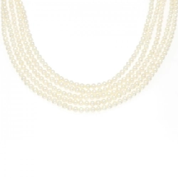 Dây chuyền ngọc trai Akoya Mikimoto 3.5-4mm - Hàng hiệu Chính hãng