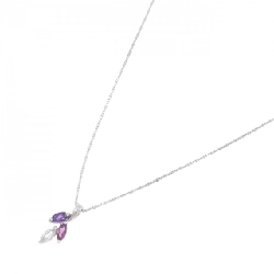 K18WG Mặt dây chuyền đá màu - Hàng hiệu Authentic 861103