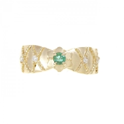 K18YG Nhẫn Ngọc Lục Bảo - Hàng hiệu Chính hãng 852135