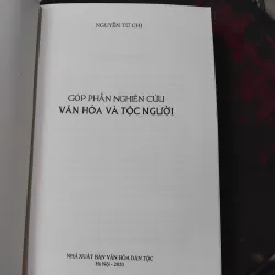 Góp phần nghiên cứu văn hóa và tộc người của GS  Nguyễn Từ Chi 990105