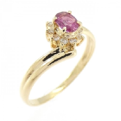Nhẫn Ruby K18YG 0.22CT - Hàng hiệu Chính hãng